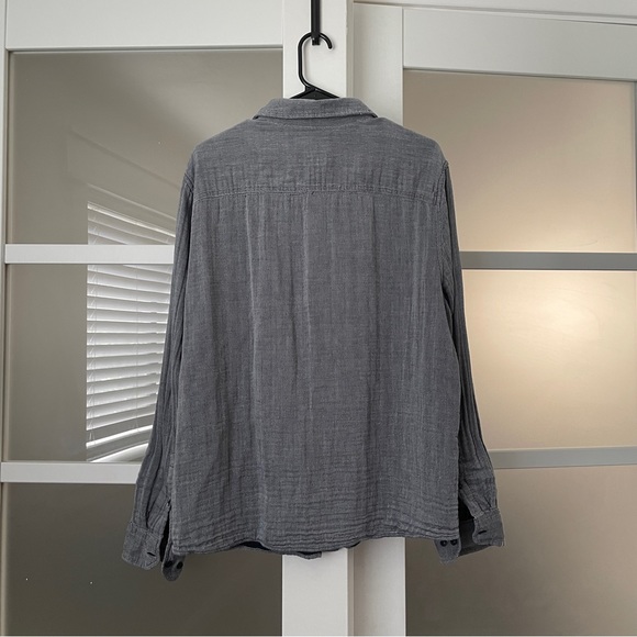 GOODFELLOW & CO | gray button up shirt - Picture 2 of 3